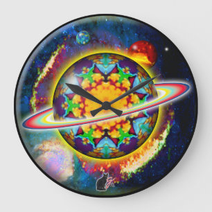 Grande Horloge Ronde Zargon Orbz Kaleid