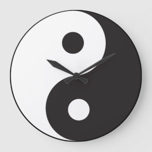 Grande Horloge Ronde Zen Yin Yang