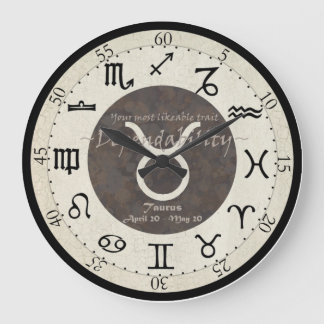 Grande Horloge Ronde Zodiac Clock