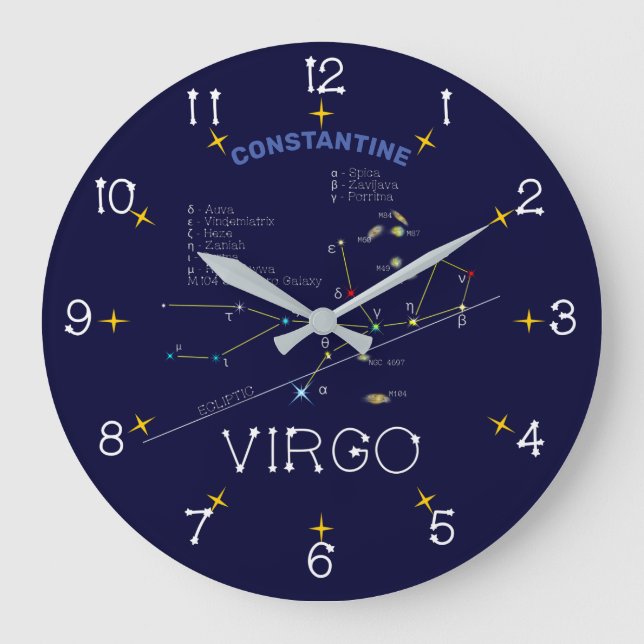 Grande Horloge Ronde Zodiac Constellation Virgo (Recto)