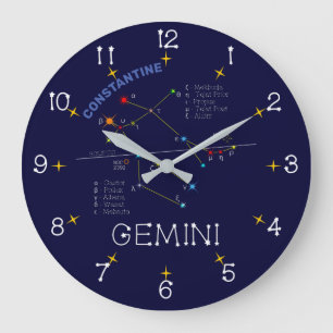 Grande Horloge Ronde Zodiaque Gemini