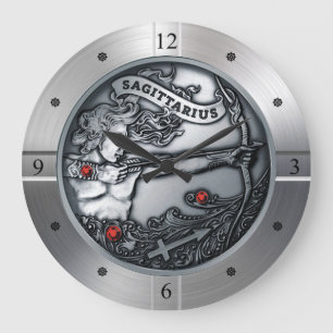 Grande Horloge Ronde Zodiaque, Sagittaire, Céleste, Astrologie occident