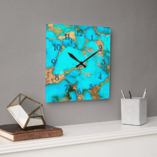 grande horloge turquoise