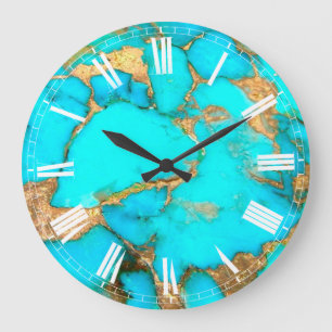 grande horloge turquoise