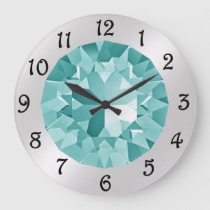 Grande horloge Turquoise Gem