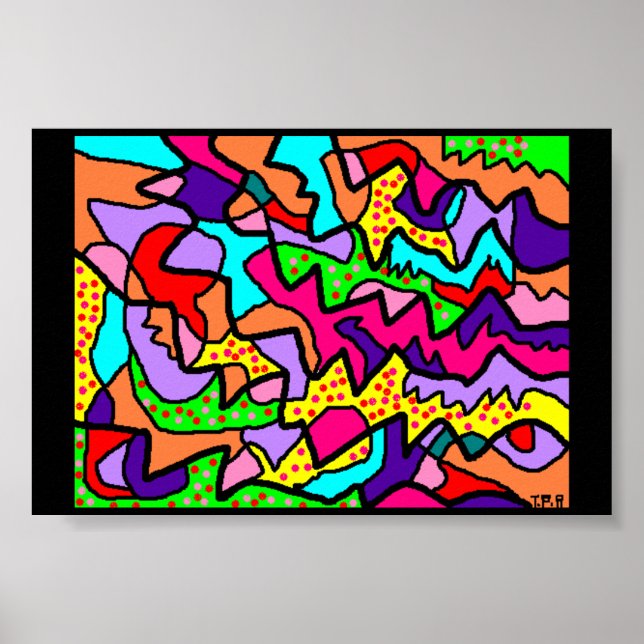 Grande image de l'art poster de couleurs (Devant)