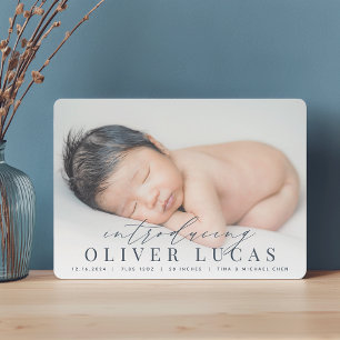 Grande introduction Faire-part de naissance phot