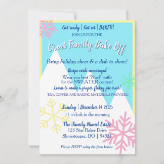 Grande Invitation Bake Off Famille | Pastel