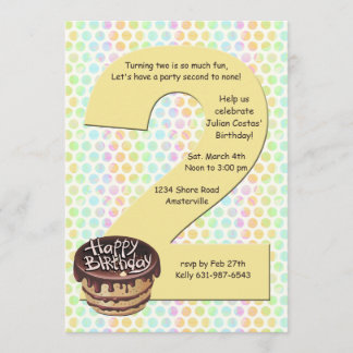 Grande invitation de fête d'anniversaire 2