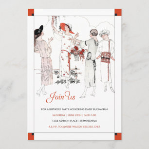 Grande invitation inspirée de Gatsby