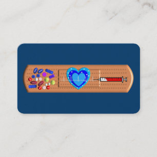 Grande marine Bandaid de cartes de visite Médicale