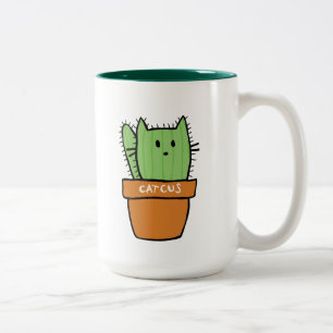Grande Mug de cactus bicolore - Citrouille