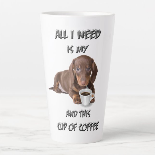 Grande Mug en latte - Dach dans ma tasse (Devant)