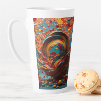 Grande Mug En Latte Fabriquée Aux États-Unis. Coup