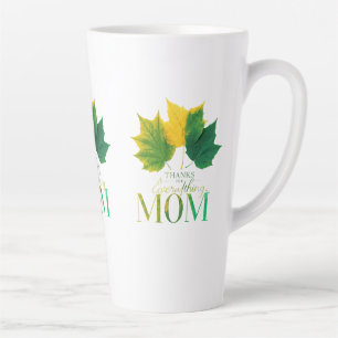 Grande Mug Latte, 17 oz - "Merci pour tout,