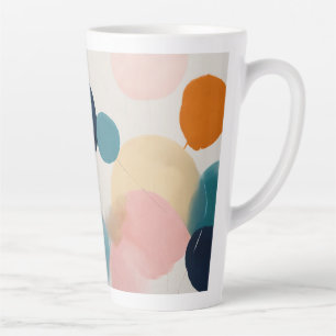 Grande Mug Latte 17oz -Motif géométrique minimalis