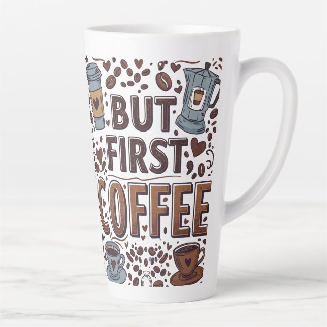Grande Mug Latte de 17 oz pour les amateurs de caf (Droite)