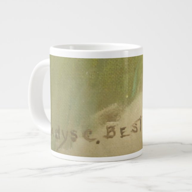 Grande Mug Vintage/Gladys C> Meilleure impression/ (Devant gauche)