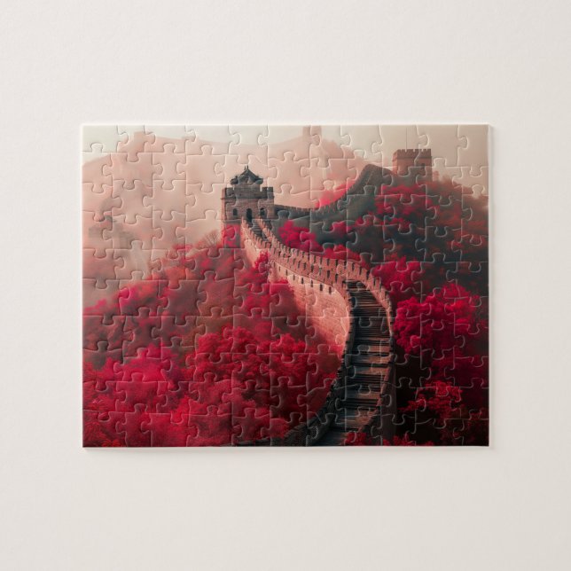 Grande Muraille de Chine en automne Jigsaw Puzzle (Horizontal)