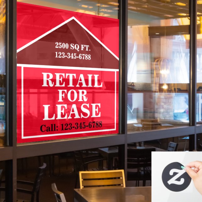 GRANDE PANNEAU PUBLICITAIRE POUR LOCATION Immobili (Fenêtre du restaurant)