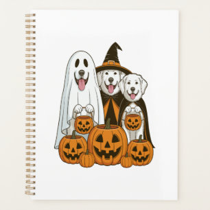 Grande Pyrenees Chien Fantôme Sorcière Halloween C
