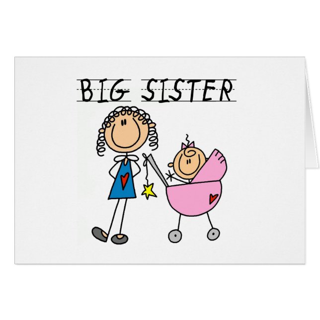 Grande Soeur Avec T-shirts et cadeaux Petite Soeur (Devant horizontal)