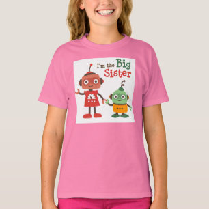 Grande soeur - rétros T-shirts de famille de robo