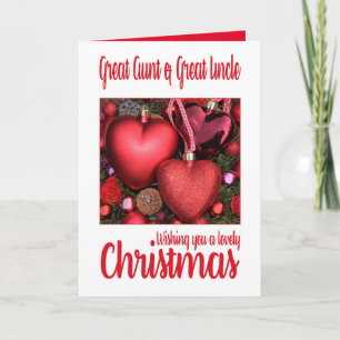 Grande Tante et Grand Oncle Jolie carte de Noël