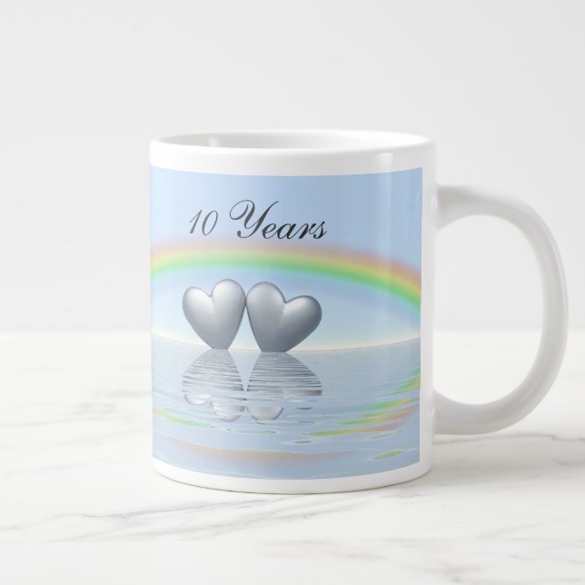Grande Tasse 10e anniversaire Tin Hearts (Droite)
