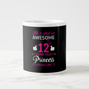 Grande Tasse 12 ans Anniversaire cadeau pour princesse fille