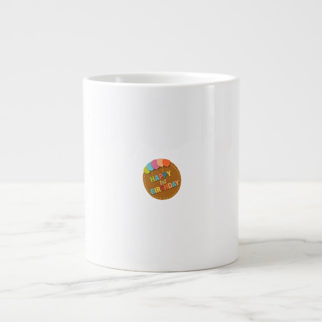 Grande Tasse 1er joyeux anniversaire (Devant)