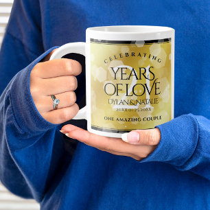 Grande Tasse 21ème anniversaire de Mariage en laiton