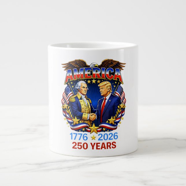 Grande Tasse 250 ans d'Amérique Anniversaire 250e (Devant)