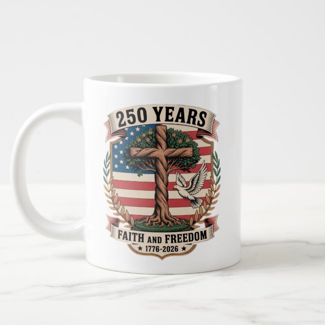 Grande Tasse 250 ans de foi et de liberté (Gauche)