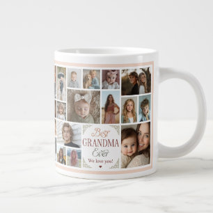 Grande Tasse 33 Photo Collage Meilleure grand-mère jamais
