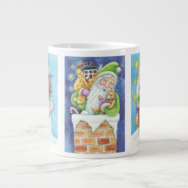 Grande Tasse 3 Dessins de Noël de Noël de Noël de Noël (Devant)