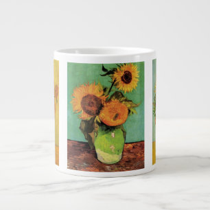 Grande Tasse 3 peintures différentes de tournesols de Vincent v