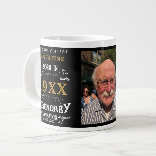 Grande Tasse 40e anniversaire personnalisé (Devant gauche)