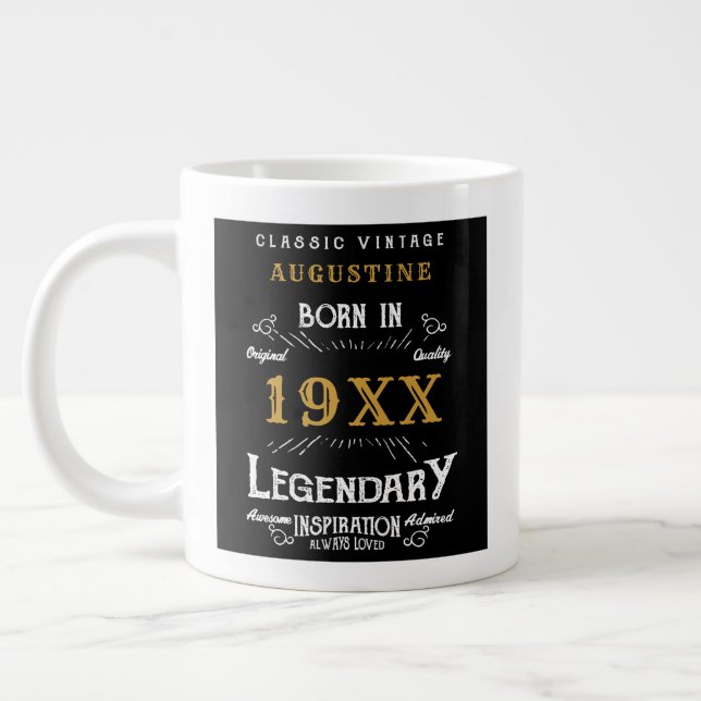 Grande Tasse 40e anniversaire personnalisé (Gauche)