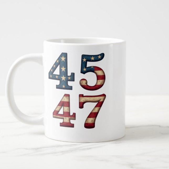 Grande Tasse 45-47 président trump (Gauche)