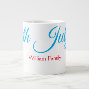 Grande Tasse 4 juillet jour de l'indépendance ajouter nom texte