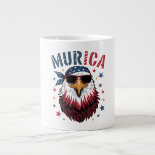 Grande Tasse 4 juillet Patriotique Drôle Aigle USA