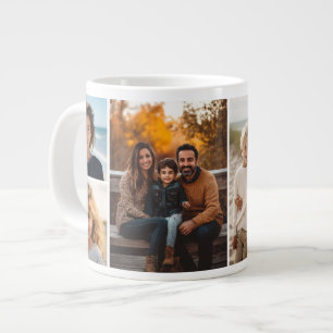 Grande Tasse 6 Collage de photos - Fond blanc moderne et minima