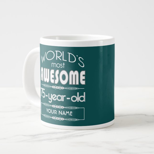 Grande Tasse 75e anniversaire du meilleur somptueux Dark Green (Devant gauche)