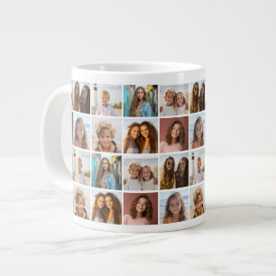 Grande Tasse 8 motifs de collage de photos - Grille de motifs -