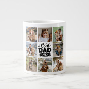 Grande Tasse 8 Photo Collage Bonne Fête des pères Meilleur Papa