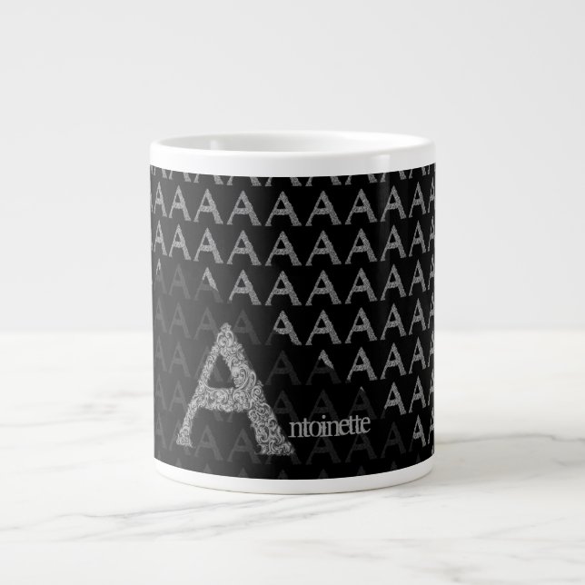 Grande Tasse A - L'Alphabet Falck (Argent) (Devant)
