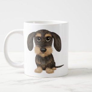 Grande Tasse À poils durs Dachshund Teckel de chien de carica