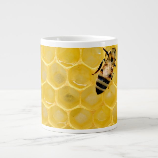 Grande Tasse abeille et nid d'abeille (Devant)