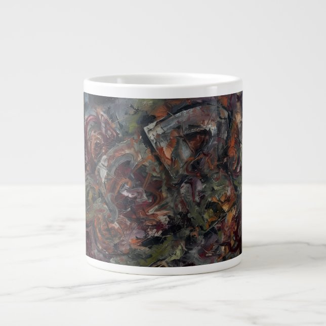 Grande Tasse Abstrait (Devant)